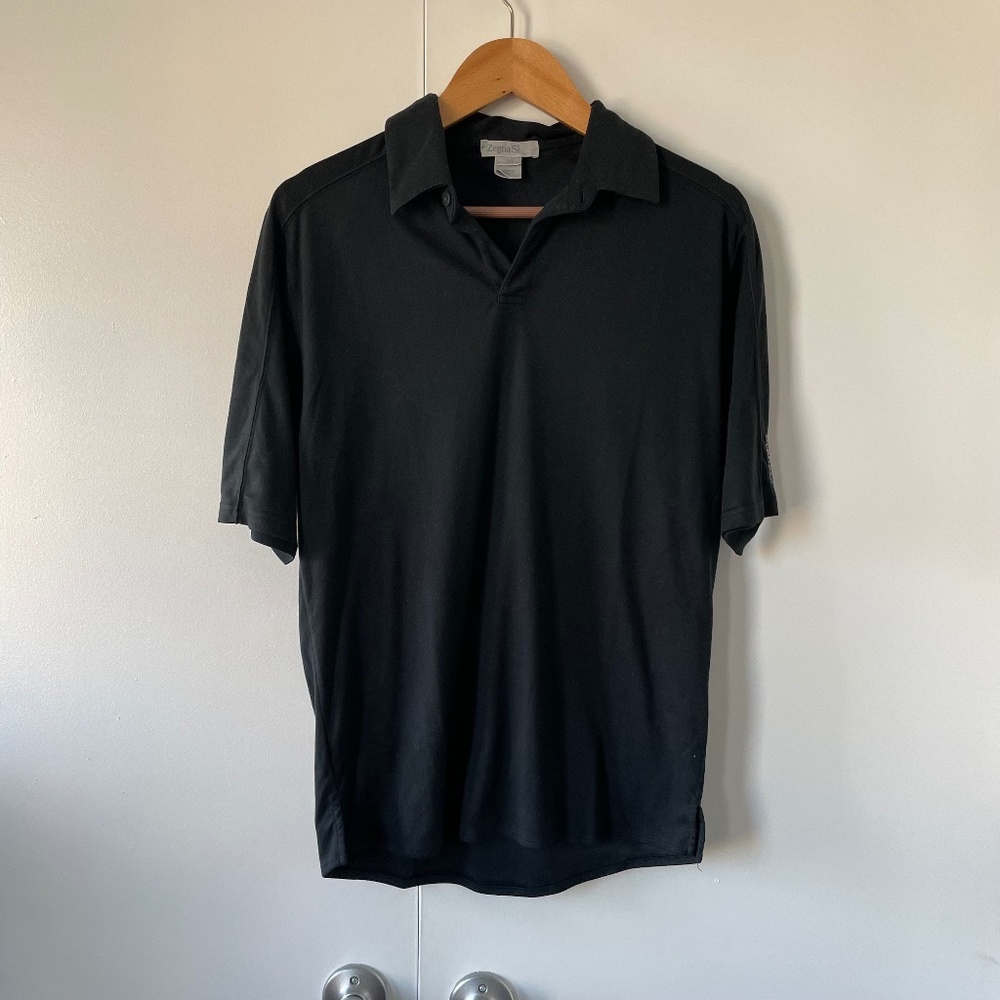 Zegna Black Polo